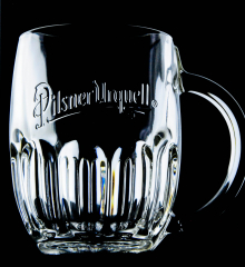 Pilsener Urquell glass / glasses beer mug beer glass mug 0.3l Tankard bottom embossing