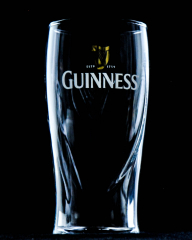 Guinness Beer, Arthur Day beer glass, one pint 0.5l, in the highest relief cut