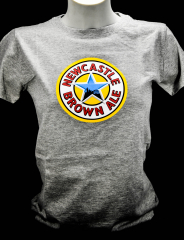 Newcastle Brown Ale Bier, Damen T-Shirt, grau, Gr. M