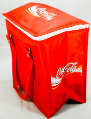 Coca Cola Mini-Kühltasche 24x16x24 cm, Seiten mit Schriftzug, Nylon/PVC/PE