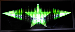 Heineken Bier, Bier, LED aufbauende Leuchtreklame in Alurahmen.
