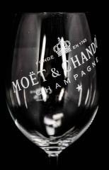 Moet Chandon, Imperial Champagner Glas / Gläser Ballonglas, weißes Branding