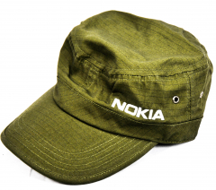 Nokia Cap, Army- Cap, Baseballcap, Schirmmütze Olive Grün