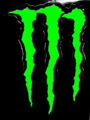 Monster Energy, DAS ORIGINAL Aufkleber, Sticker, Kralle