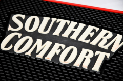 Southern Comfort Barmatte, Tresenmatte, Abtropfmatte, schwarz, 34,0 x 27,5cm