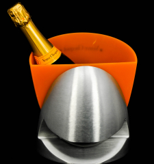 Veuve Clicquot Champagner drehbarer, Edelstahl / Acryl Flaschenkühler