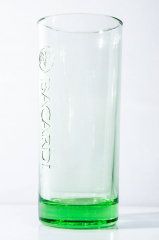 Bacardi Rum Mojito Glas / Gläser Longdrinkglas, Reliefglas, grüne Ausführung
