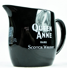 Queen Anne Scotch Whisky Pitcher, Wasser Karaffe, schwarz