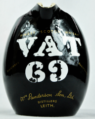 VAT 69 Whisky, Pitcher, Wasser Karaffe, schwarz, große Ausführung