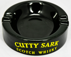 Cutty Sark Scotch Whisky, Keramik Aschenbecher, dunkelgrün