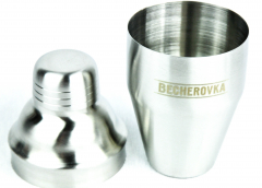 Becherovka Vodka, Edelstahl Deluxe Mini-Shaker, 0,23 l