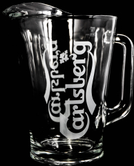 Carlsberg beer, glass carafe, pitcher, spout 1.5l Carlsberg
