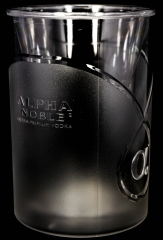 Alpha Noble Vodka, Acryl Relief Design Eiswürfelkühler, Flaschenkühler.