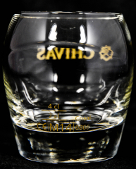Chivas Regal Glas / Gläser, Tumbler, Whiskeyglas, Gold/Logo Smiley Lächelndes Glas