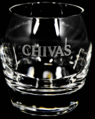 Chivas Regal Glas / Gläser, Tumbler, Whiskeyglas, weiß Smiley Lächelndes Glas