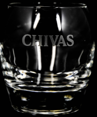 Chivas Regal Glas / Gläser, Tumbler, Whiskeyglas, weiß Smiley Lächelndes Glas