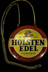 Holsten Pilsener Bier Brauerei, Zapfhahnschild, Schild, Tresen, Zapfanlage