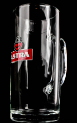 Astra Bier, Glas / Gläser Bierkrug, Seidel, Humpen,Bierglas, 0,4l, Ankerherz, klar