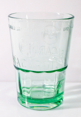 Bacardi Rum, Mojito Cocktail Glas / Gläser, Relief Prägung, große grüne Ausführung, 36cl, 2cl/4cl