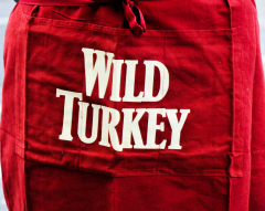 Wild Turkey Bourbon, Kellnerschürze, Bistroschürze, Schürze, weinrot / rot