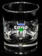Original Canario Cachaca, Tumbler mit Perle im Fuß, Glas / Gläser