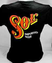 Sol Bier / Beer / Cerveza, Damen T-Shirt, Gr. M / 38, Logo vorne und hinten
