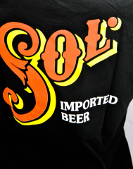 Sol Bier / Beer / Cerveza, Damen T-Shirt, Gr. M / 38, Logo vorne und hinten