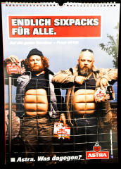 Astra beer wall calendar Endlich Sixpacks für alle 2016 St Pauli KIEZ Hamburg