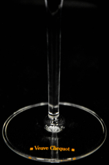 Veuve Clicquot Champagner Glas, Flöte, Ponsardin oranges Branding