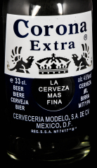 Corona Extra Bier, XXL Decoflasche, sehr massiv und schwer.