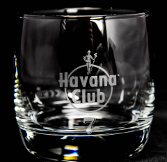 Havana Club Rum Glas / Gläser, Tumbler Anejo 7 Anos ohne Bodenprägung