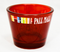 Pall Mall Tabak, Windlicht, Teelicht, rot transparent, Kelchform