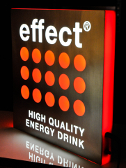 Effect Energy, LED Leuchtreklame, Leuchtwerbung, Edelstahl, dimmbar!!