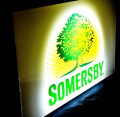 Somersby Cider LED 3D Leuchtreklame, Leuchtwerbung, sehr edel!