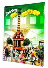 Underberg, Blechschild / Werbeschild, 3D Blechschild, 80er Jahre Weltausstellung