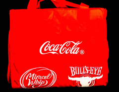 Coca Cola, Bulls Eye, Strand-Picknick-Decke, 170 x 130cm, faltbar, gesteppt