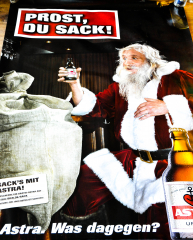 Astra Beer CITYPOSTER / advertising pillar Prost Du Sack Kiez, poster, picture