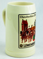 Löwenbräu Bier Brauerei, OKTOBERFEST 2015 Seidel, Bierkrug 0,5 Liter Humpen