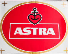 Astra Bier, XXXL Aufkleber Astra, Sticker, St.Pauli, Hamburg, Kiez