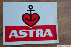 Original giant Astra beer sticker 62 x 50 cm