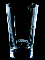 Gerolsteiner Wasser, Glas / Gläser Trinkglas, Wasserglas, Logo im Fußbereich