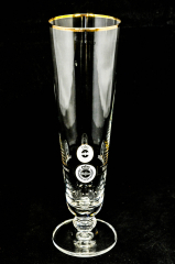 Warsteiner Bier, Bierglas, Exclusiv Tulpe mit Goldrand 0,3l