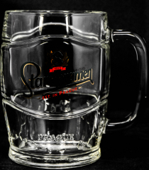 Staropramen Bier Tschechien, Glas / Gläser Bierkrug, Seidel Prag Silhoette 0,5l