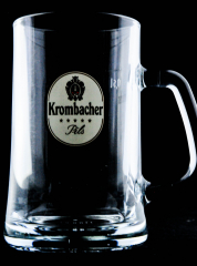 Krombacher beer glass / glasses Exclusiv Seidel 0.5l, beer mug, beer mug