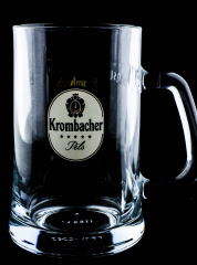 Krombacher Bier Glas / Gläser Exclusiv Seidel 0,5l, Bierseidel, Bierkrug