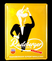 Radeberger, Bier, Werbeblechschild, Metalschild Radeberger Export