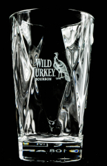 Wild Turkey Bourbon Whisky, Relief Longdrinkglas, Kristallglas, Vidivi