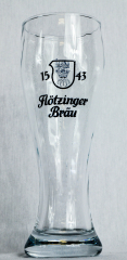 Flötzinger Bräu Bier, Bierglas im Relief 0,3l