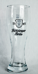 Flötzinger Bräu Bier, Bierglas im Relief 0,3l