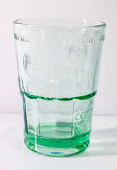 Bacardi Rum, Mojito Cocktail Glass, relief embossing, small, green version